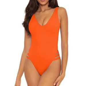 NWT Becca Orange One Piece Small